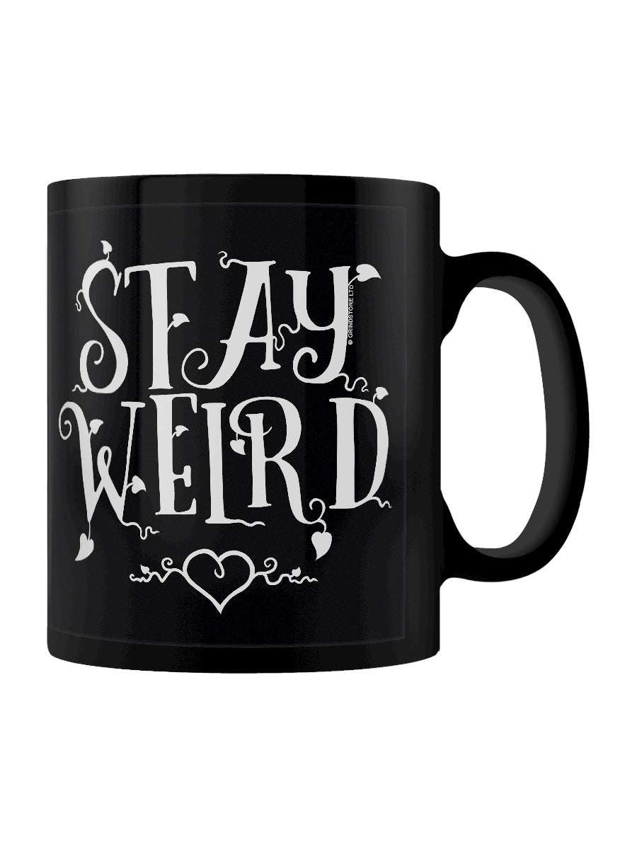 Stay Weird Black Mug