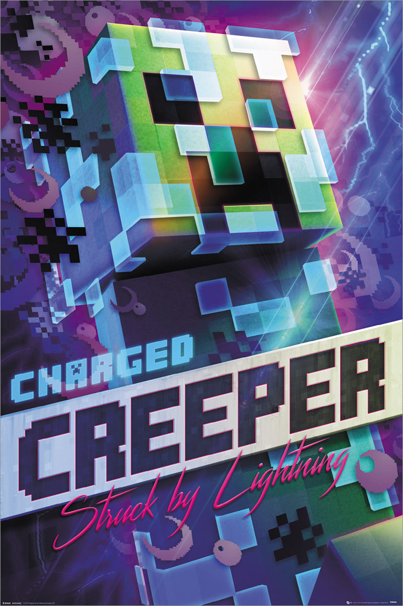 Minecraft Charged Creeper Maxi Poster