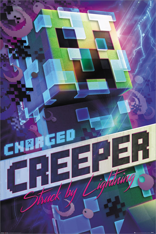 Minecraft Charged Creeper Maxi Poster