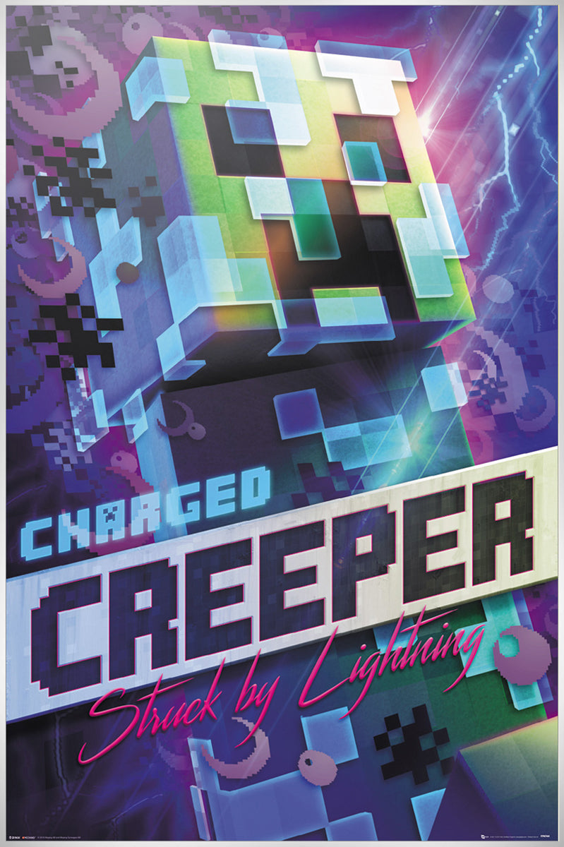 Minecraft Charged Creeper Maxi Poster