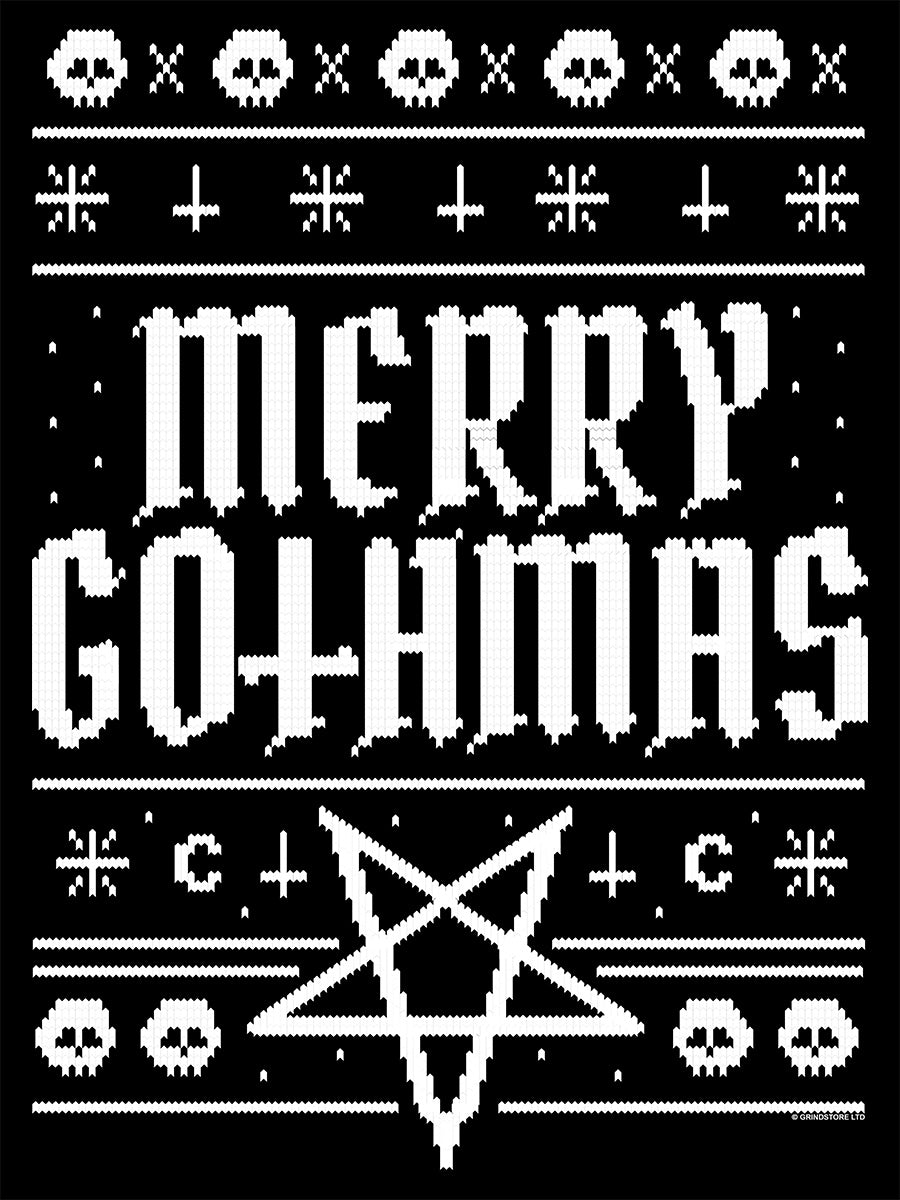 Merry Gothmas Black Santa Sack