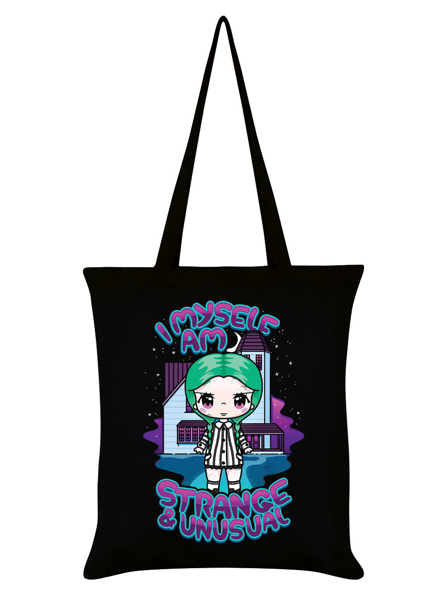 Mio Moon I Myself Am Strange & Unusual Black Tote Bag