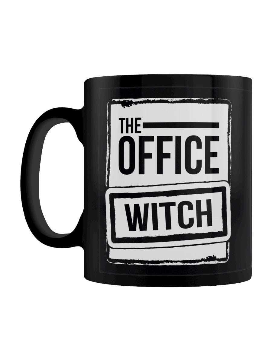 The Office Witch Black Mug