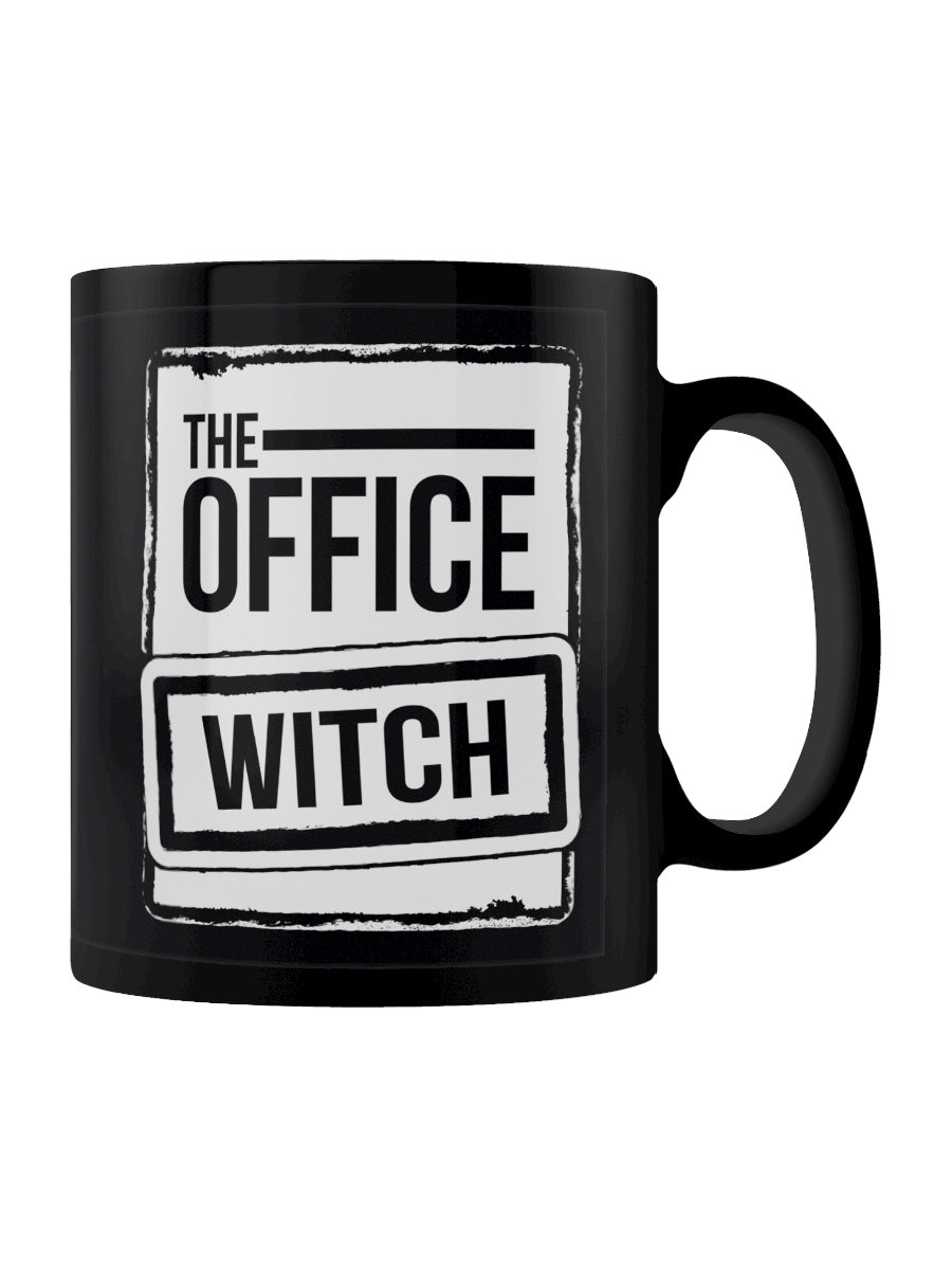 The Office Witch Black Mug