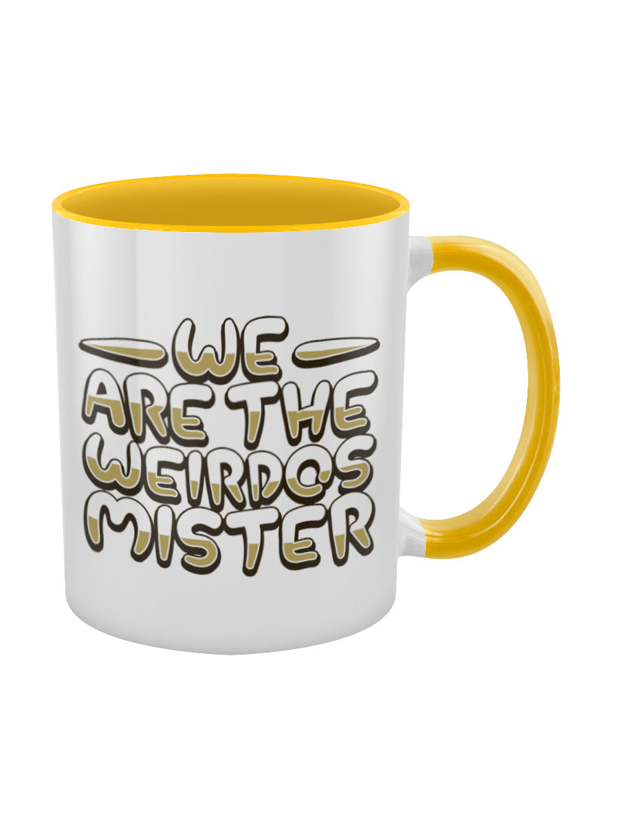 Mio Moon We Are The Weirdos Yellow Inner 2-Tone Mug