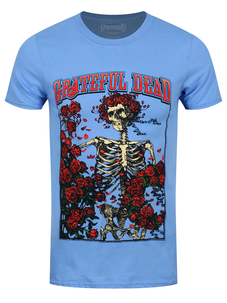 Grateful Dead Bertha And Logo Men's Blue T-Shirt