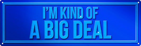 I'm Kind Of A Big Deal Slim Tin Sign