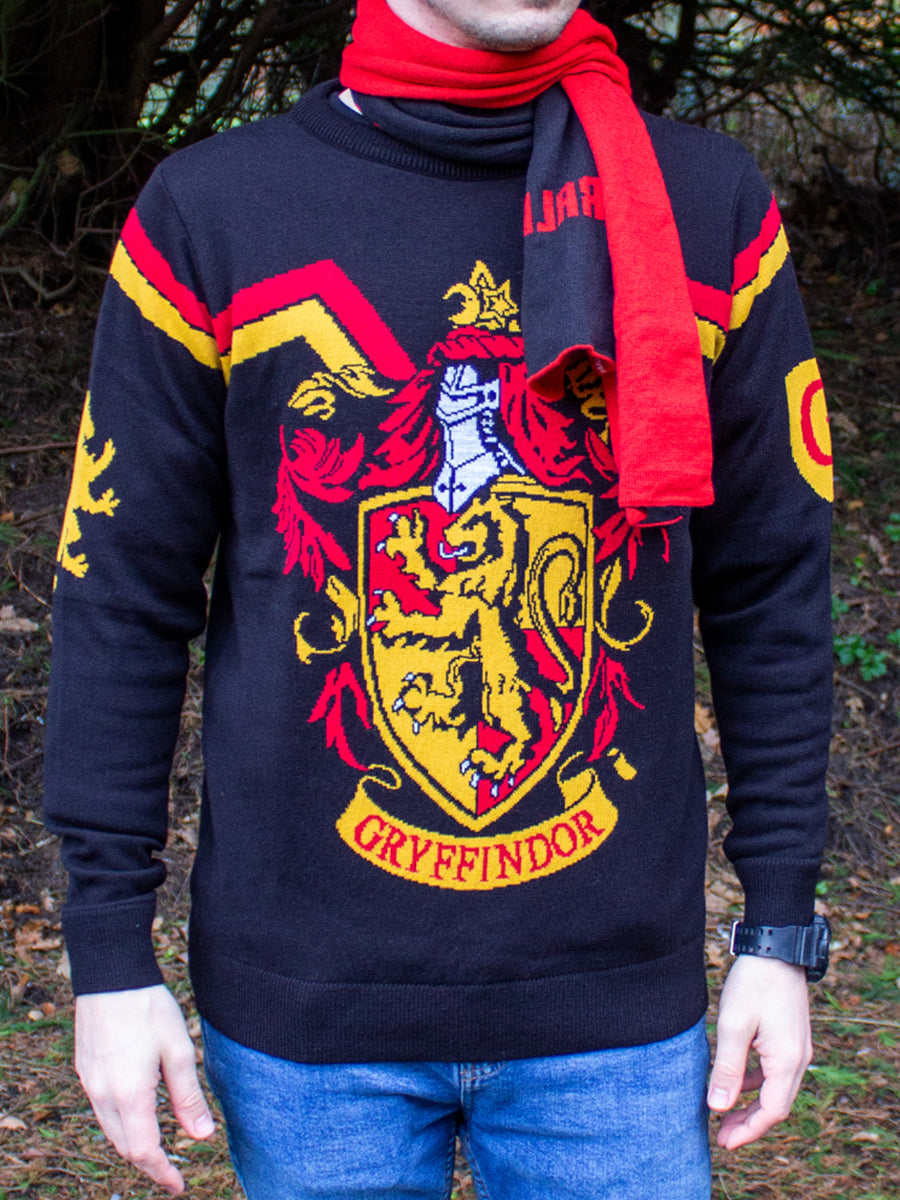 Harry Potter Gryffindor Crest Men's Knitted Jumper