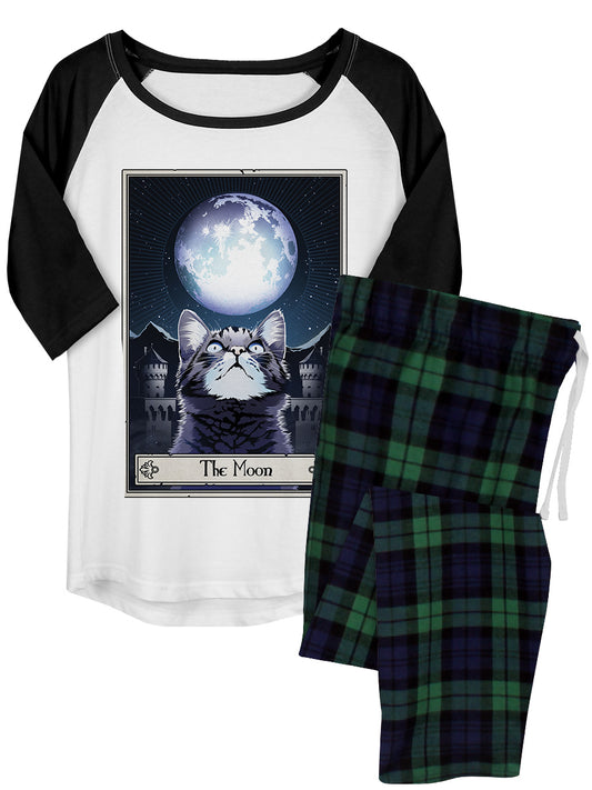 Deadly Tarot Felis - The Moon Ladies Long Pyjama Set