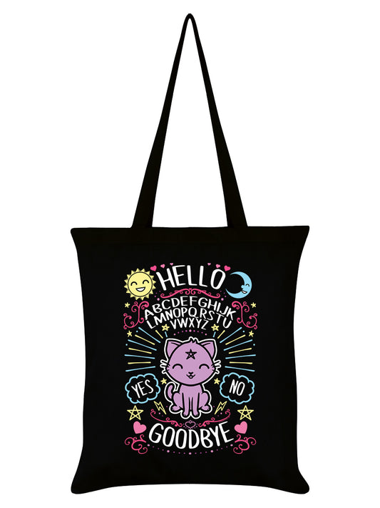 Kawaii Ouija Black Tote Bag