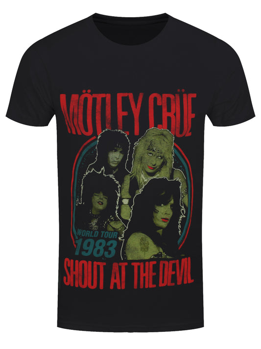Motley Crue Vintage Shout At The Devil 83 Tour Men's Black T-Shirt