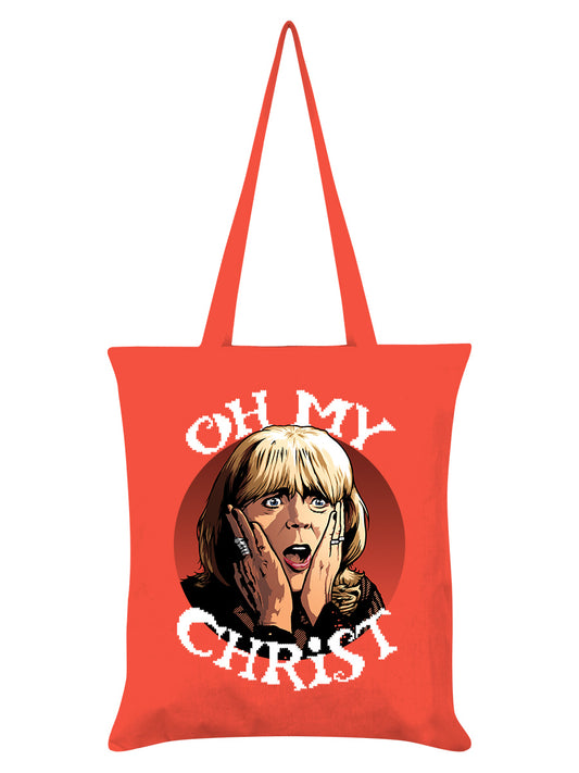 Oh My Christ Pam Coral Tote Bag