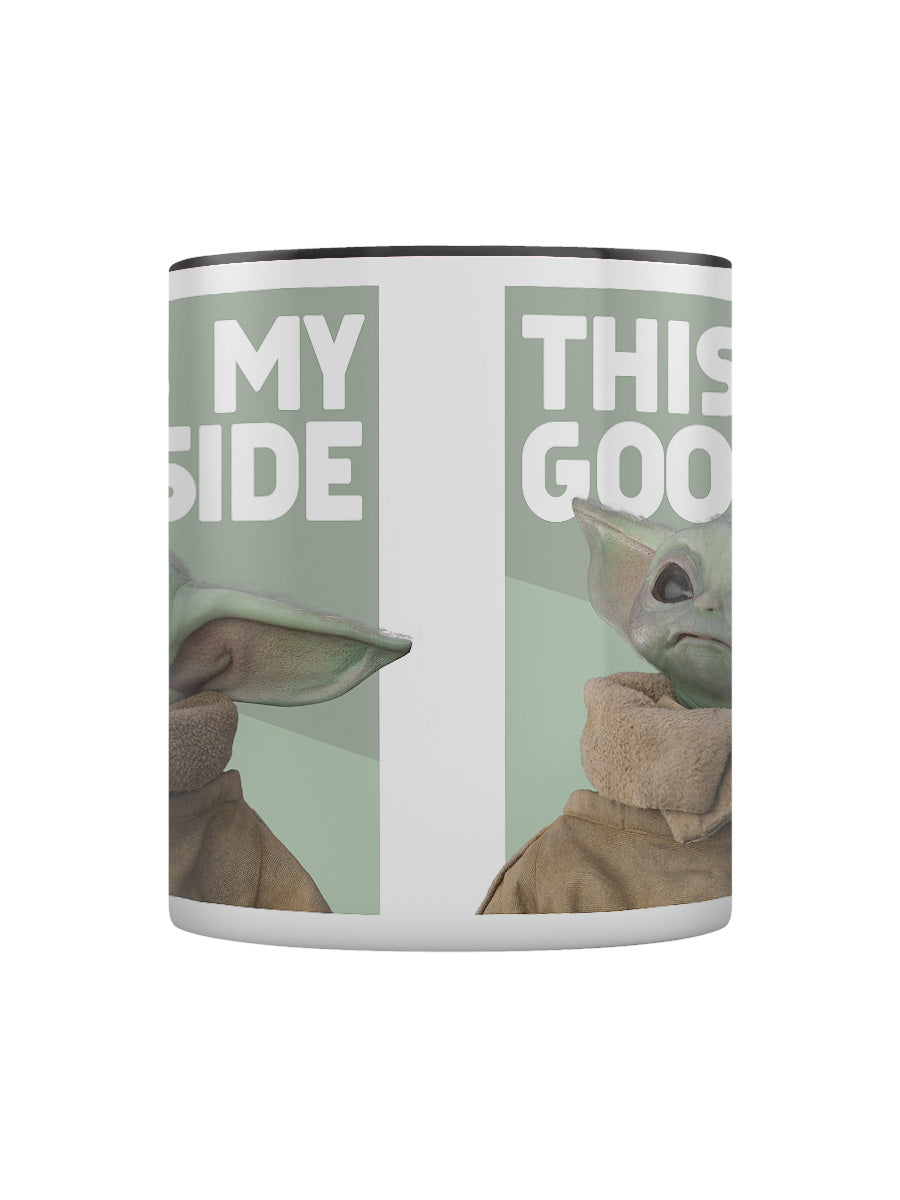 Star Wars: The Mandalorian (Good Side) Black Coloured Inner Mug