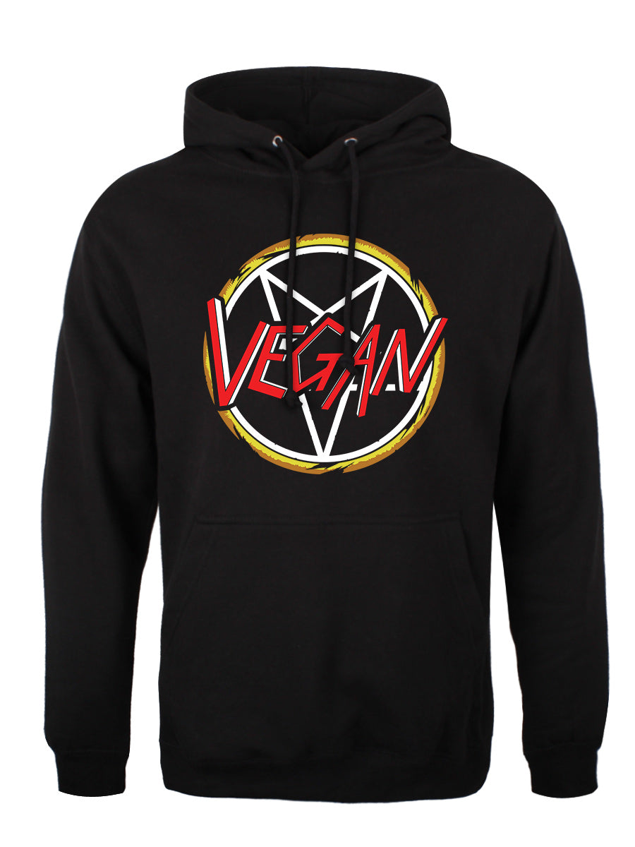 Metal Vegan Men's Black Hoodie