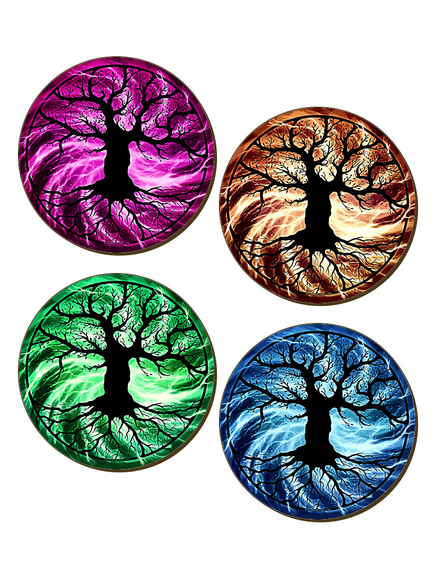 The Tree Of Life 4 Piece Coaster Set