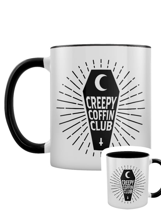 Creepy Coffin Club Black Inner 2-Tone Mug