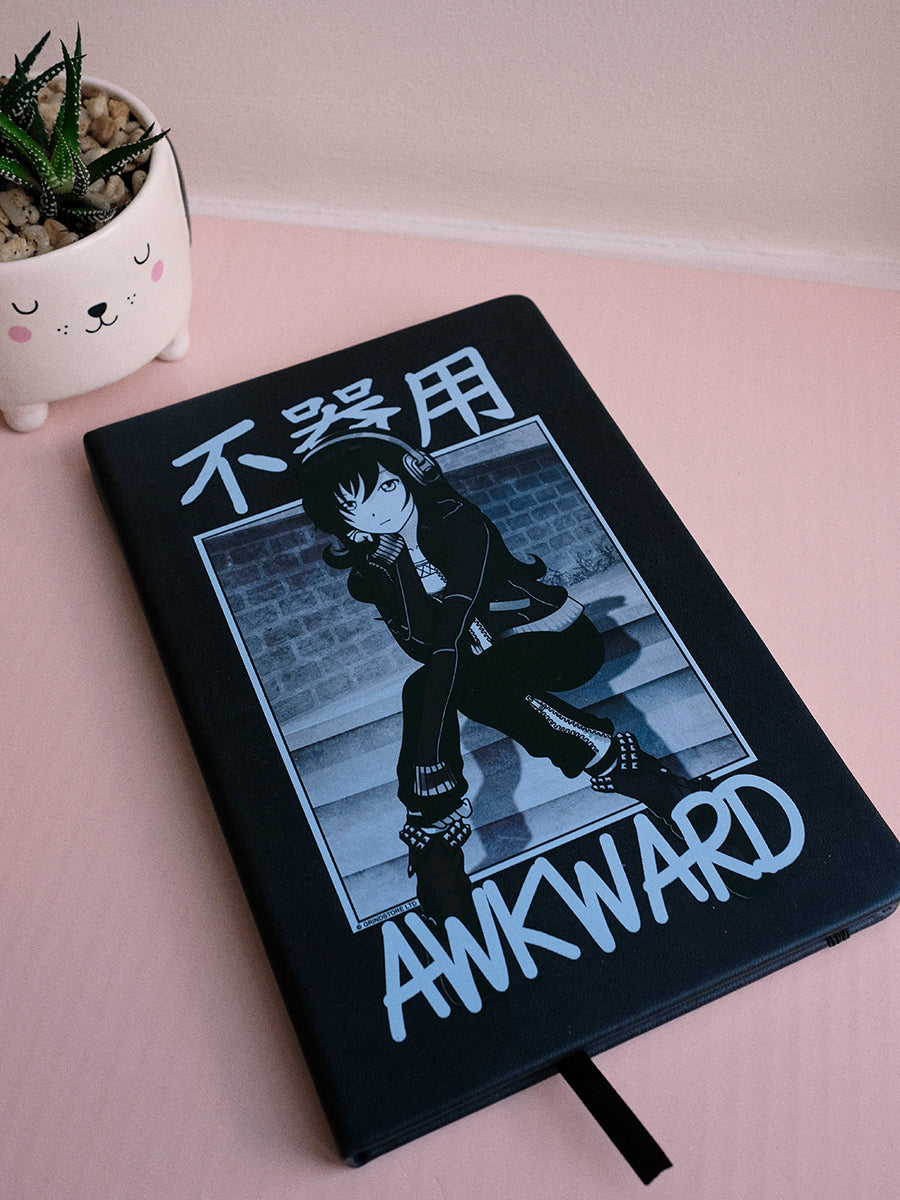 Tokyo Spirit Awkward Black A5 Hard Cover Notebook