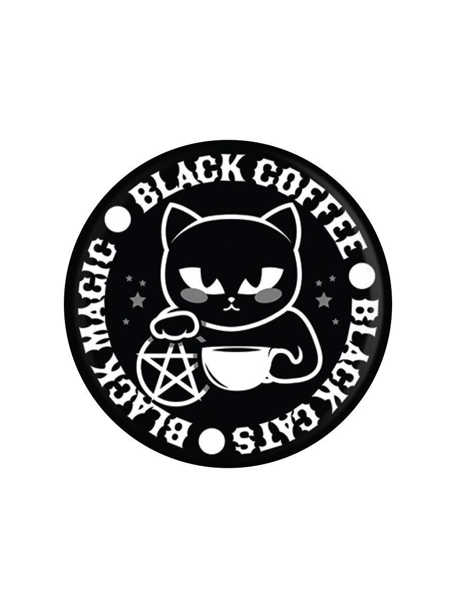 Black Cats, Black Magic, Black Coffee Badge