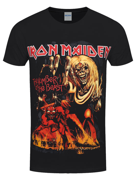 Iron Maiden Number Of The Beast Men's Black T-Shirt