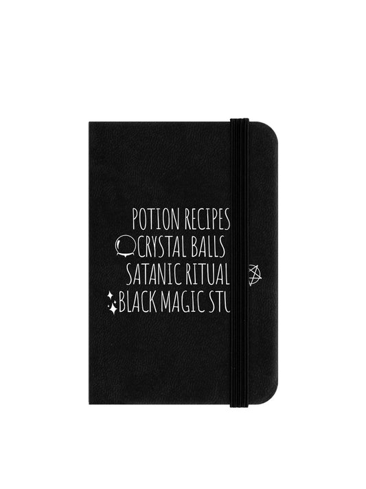 Black Magic Stuff Mini Black Notebook