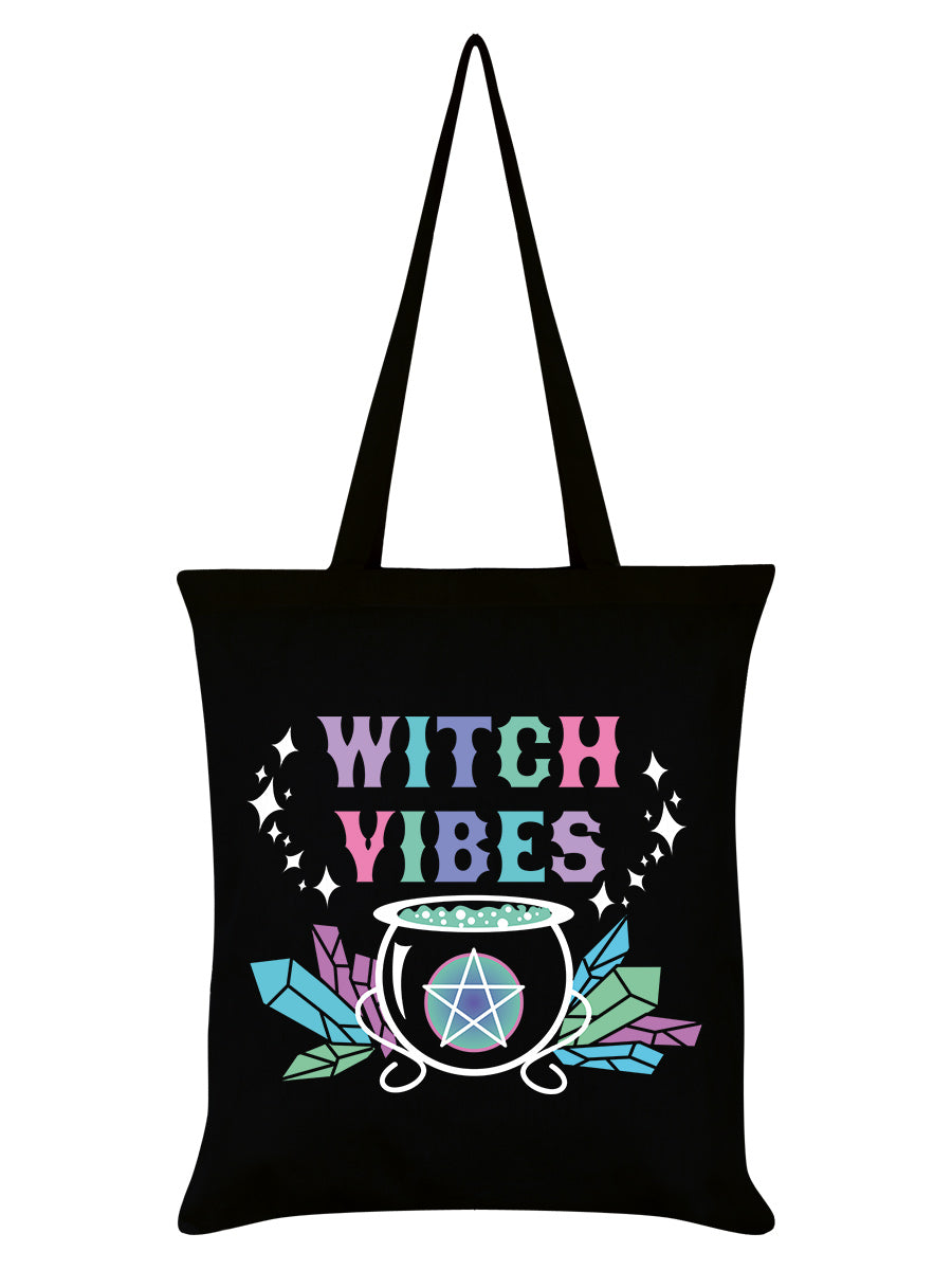 Witch Vibes Black Tote Bag