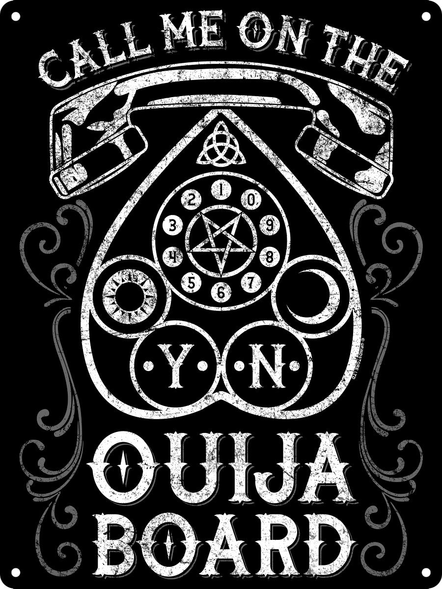 Call Me On The Ouija Board Mini Tin Sign