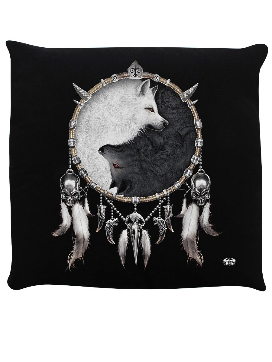 Spiral Wolf Chi I Black Cushion