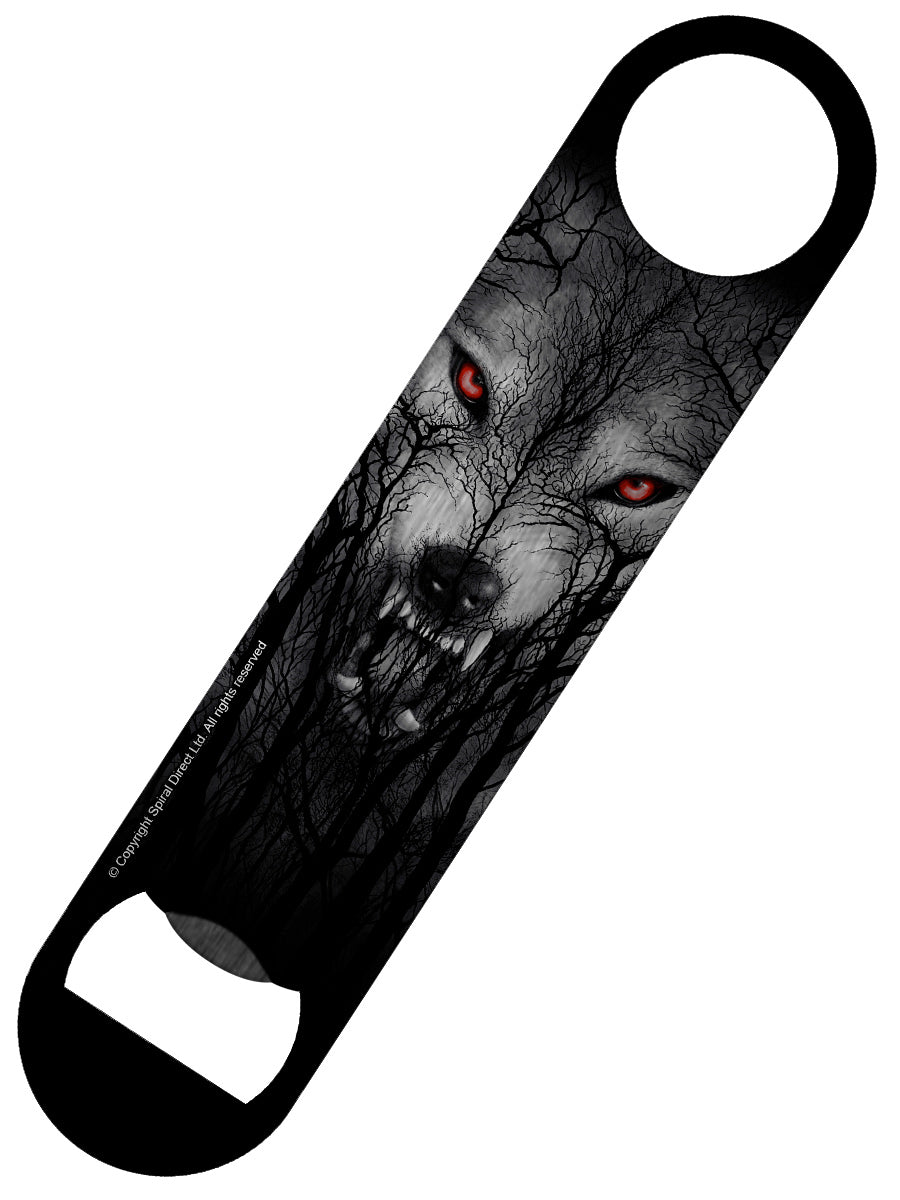 Spiral Forest Wolf Bar Blade Bottle Opener
