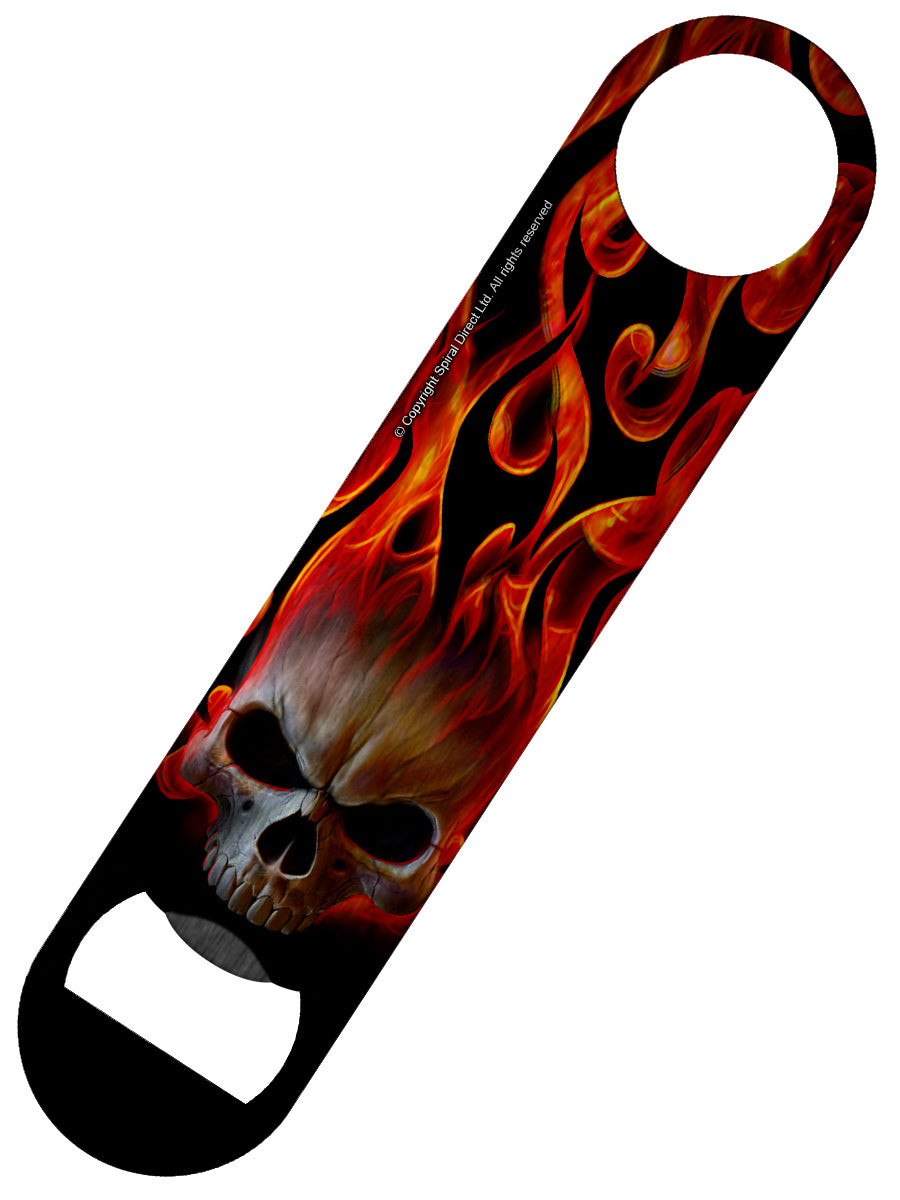 Spiral Skull Blast I Bar Blade Bottle Opener