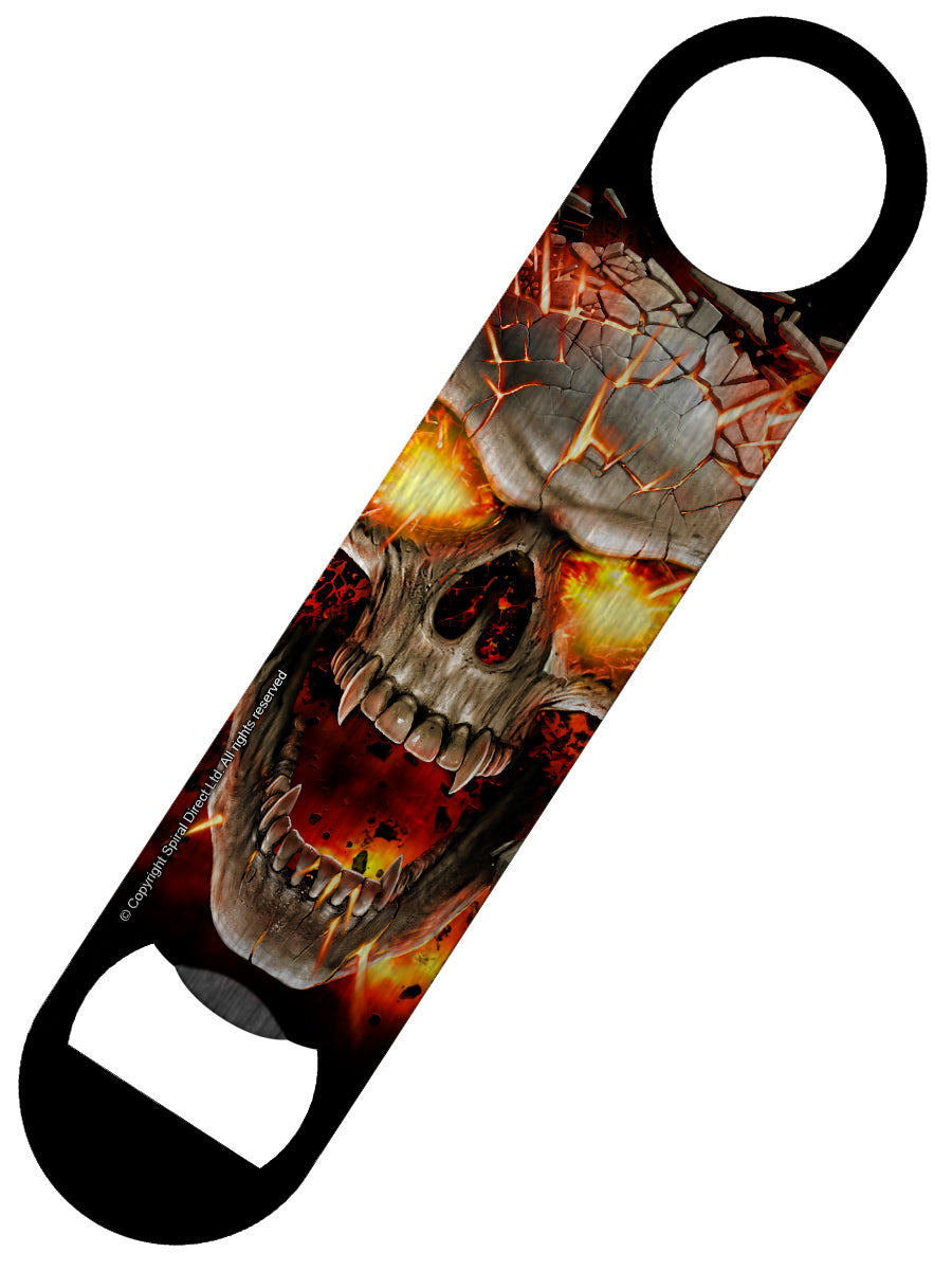 Spiral Skull Blast II Bar Blade Bottle Opener