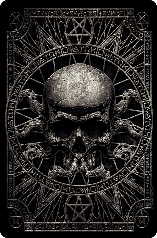 Pagan Skull Greet Tin Card