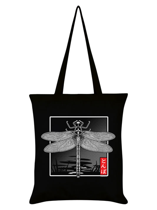 Unorthodox Collective Oriental Dragonfly Black Tote Bag