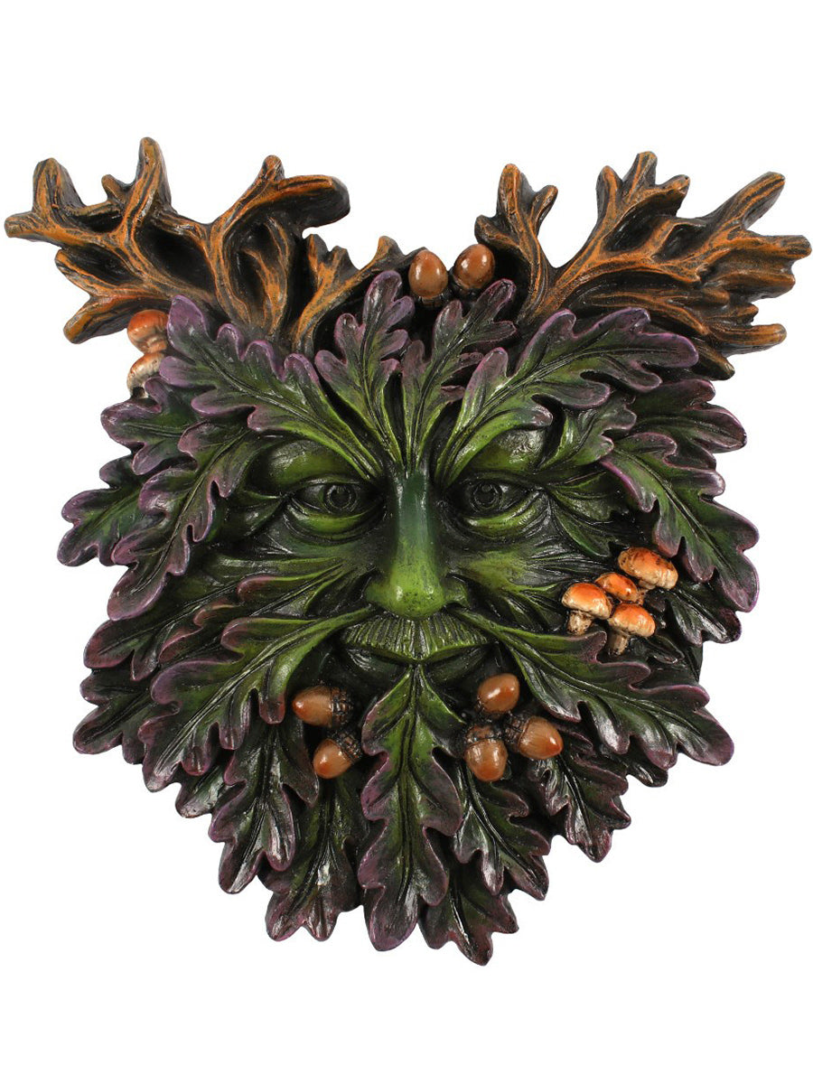 Green Man Small Face Plaque