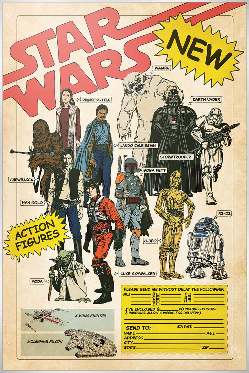 Star Wars Action Figures Maxi Poster