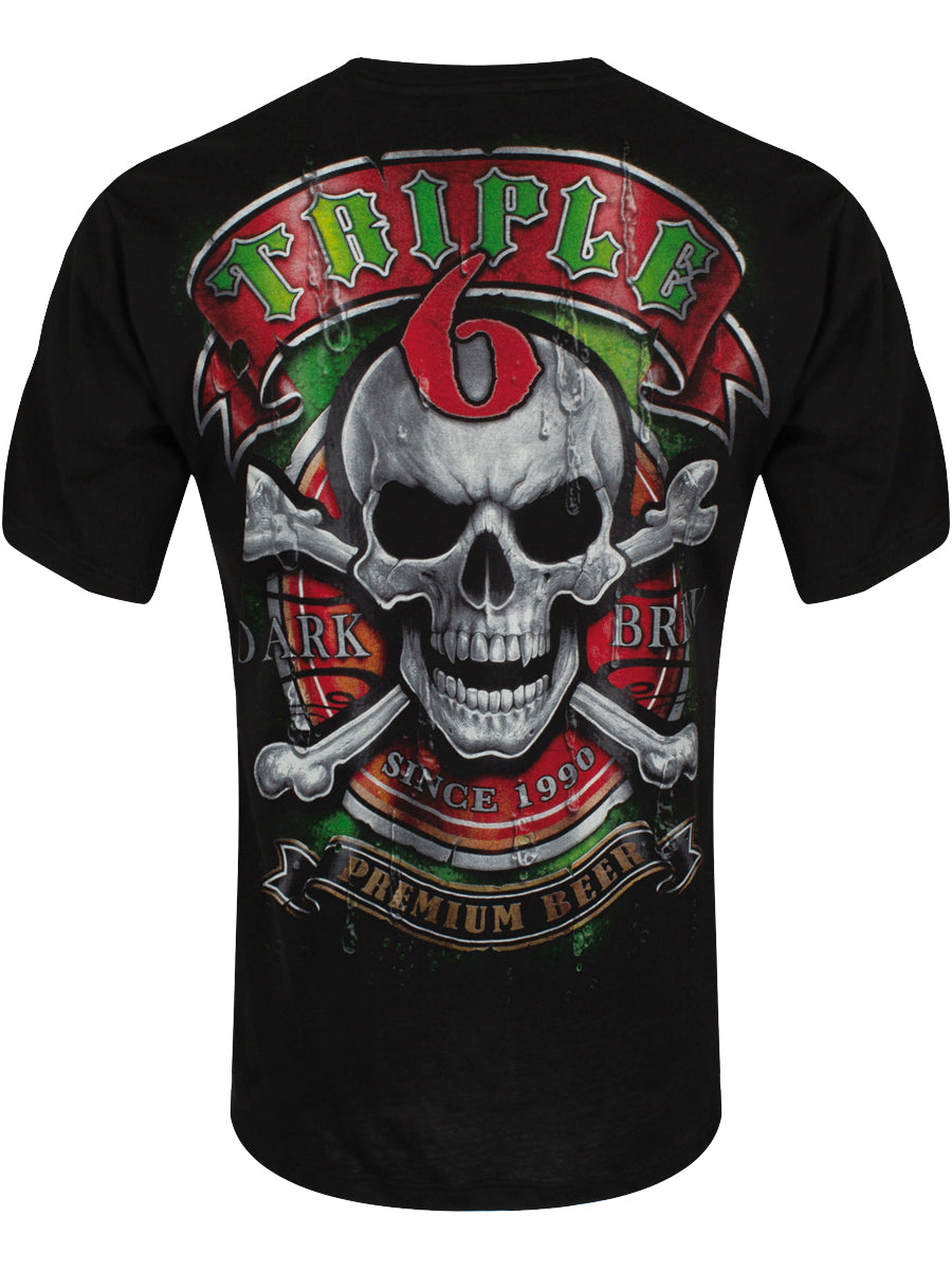 Spiral Triple 6 Men's Black T-Shirt