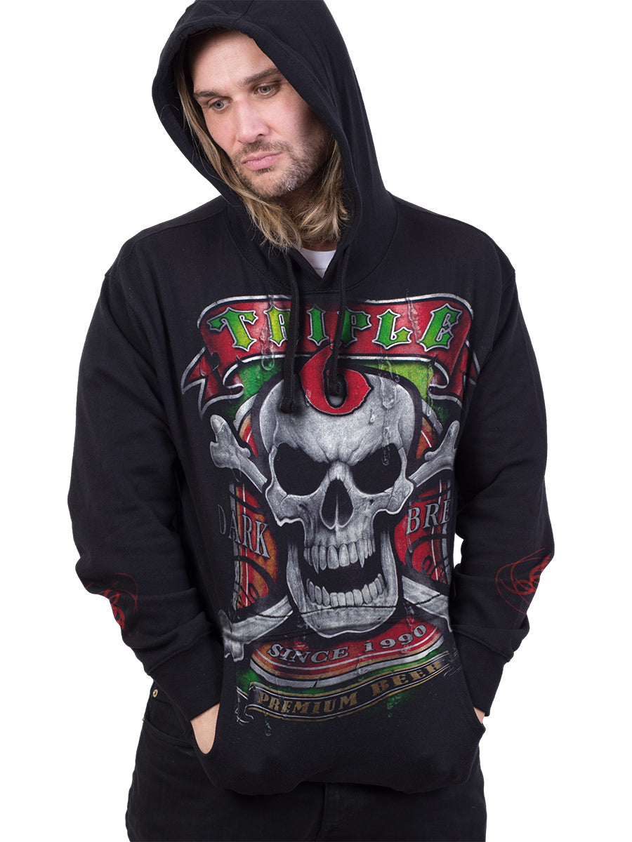 Spiral Triple 6 Men's Black Hoodie