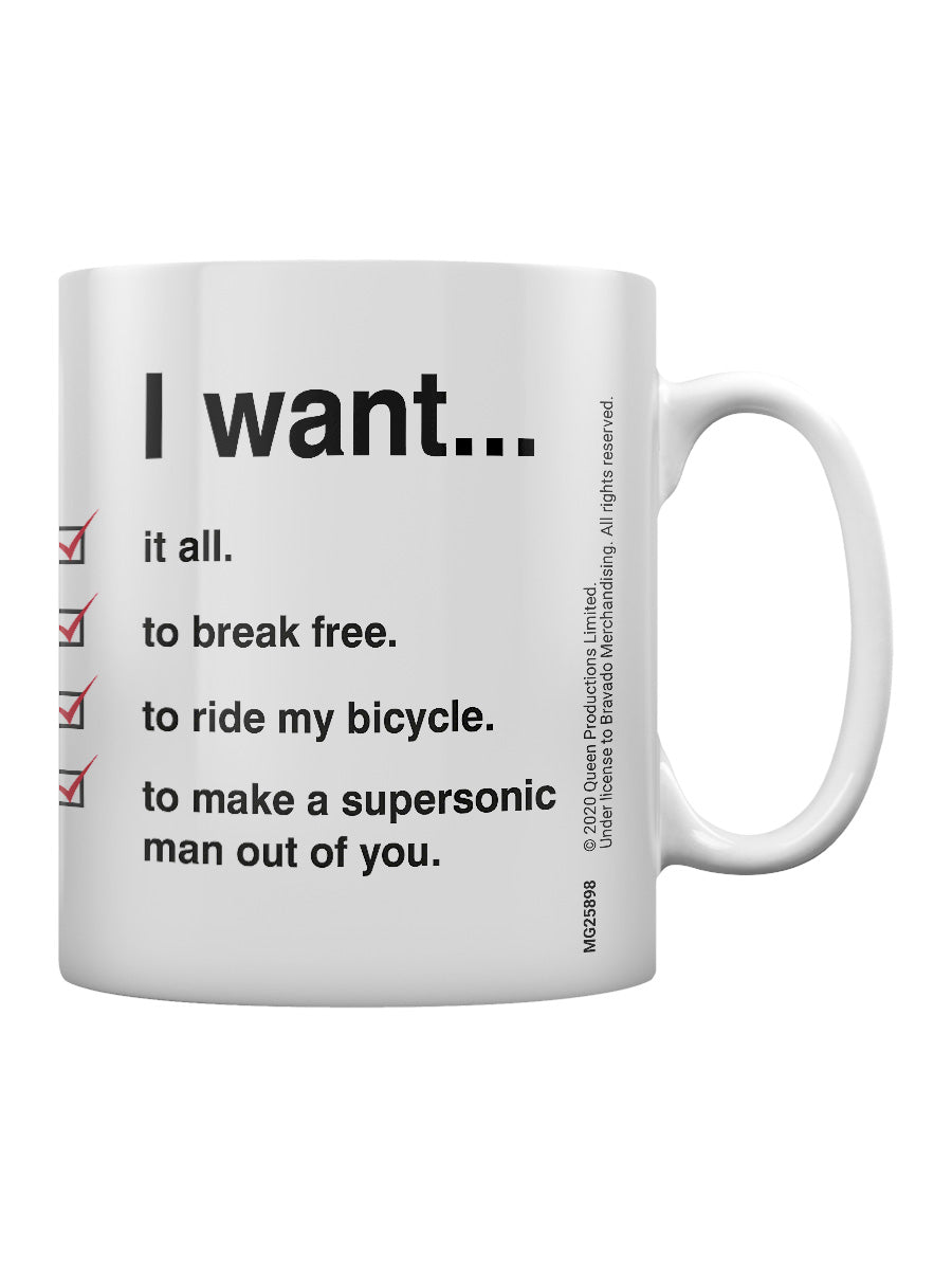 Queen (I Want Checklist) Coffee Mug