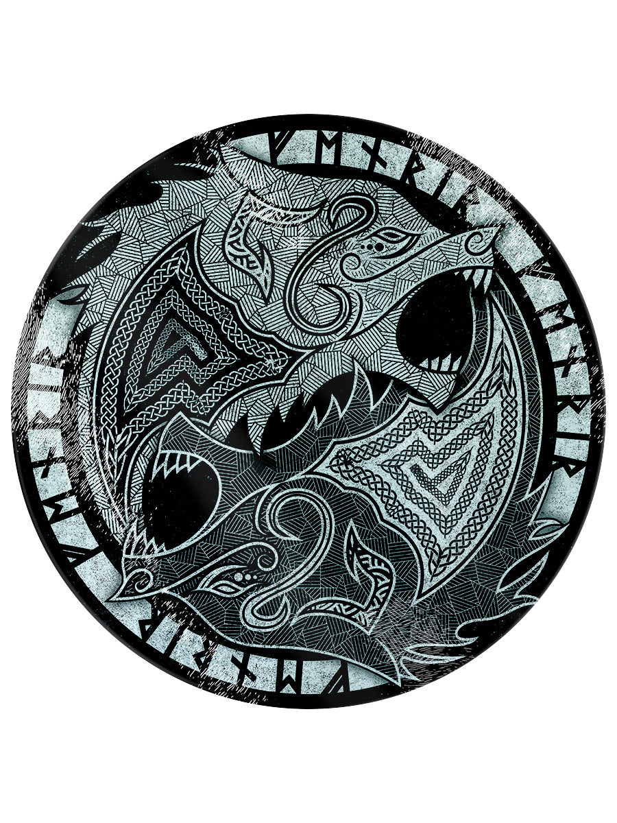 Fenrir the Wolf Glass Chopping Board