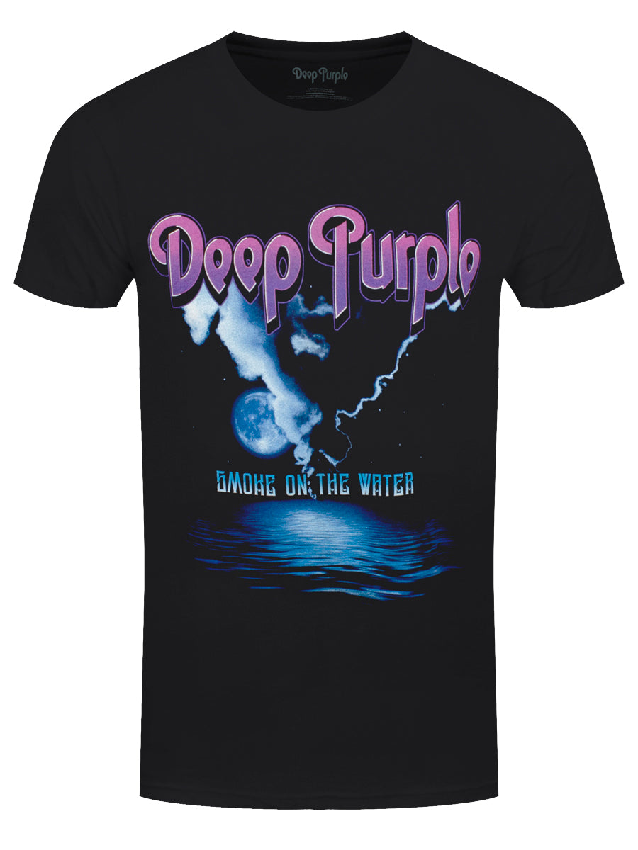 Deep Purple Smoke On Water Men's Black T-Shirt