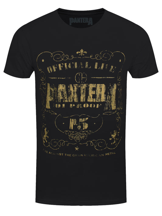 Pantera 101 Proof Men's Black T-Shirt