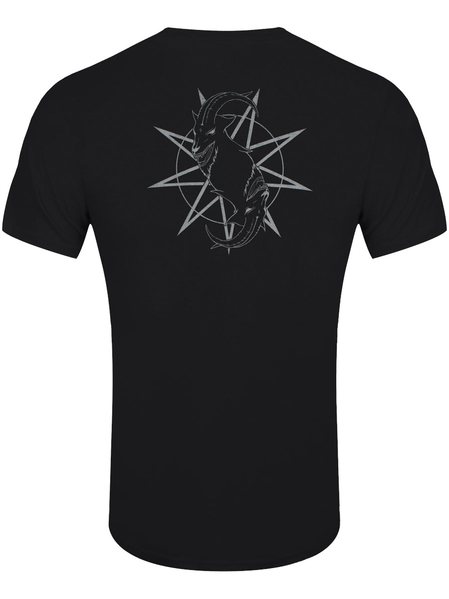 Slipknot Goat Star Logo Back Print Men's Black T-Shirt