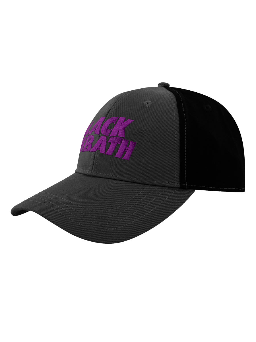 Black Sabbath Wavy Logo Charcoal/Black Baseball Cap