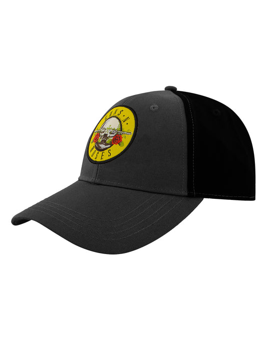 Guns N Roses Circle Logo Charcoal/Black Baseball Cap