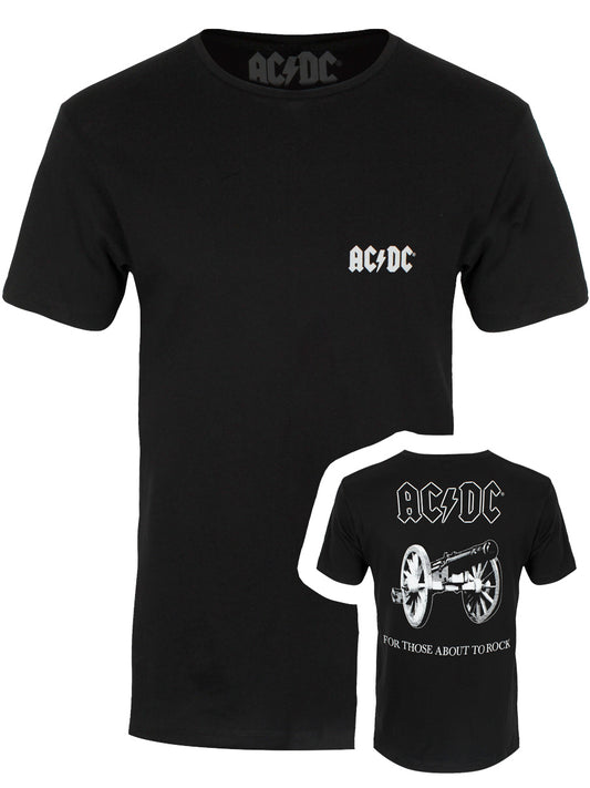 AC/DC For Those About To Rock Men's Black T-Shirt