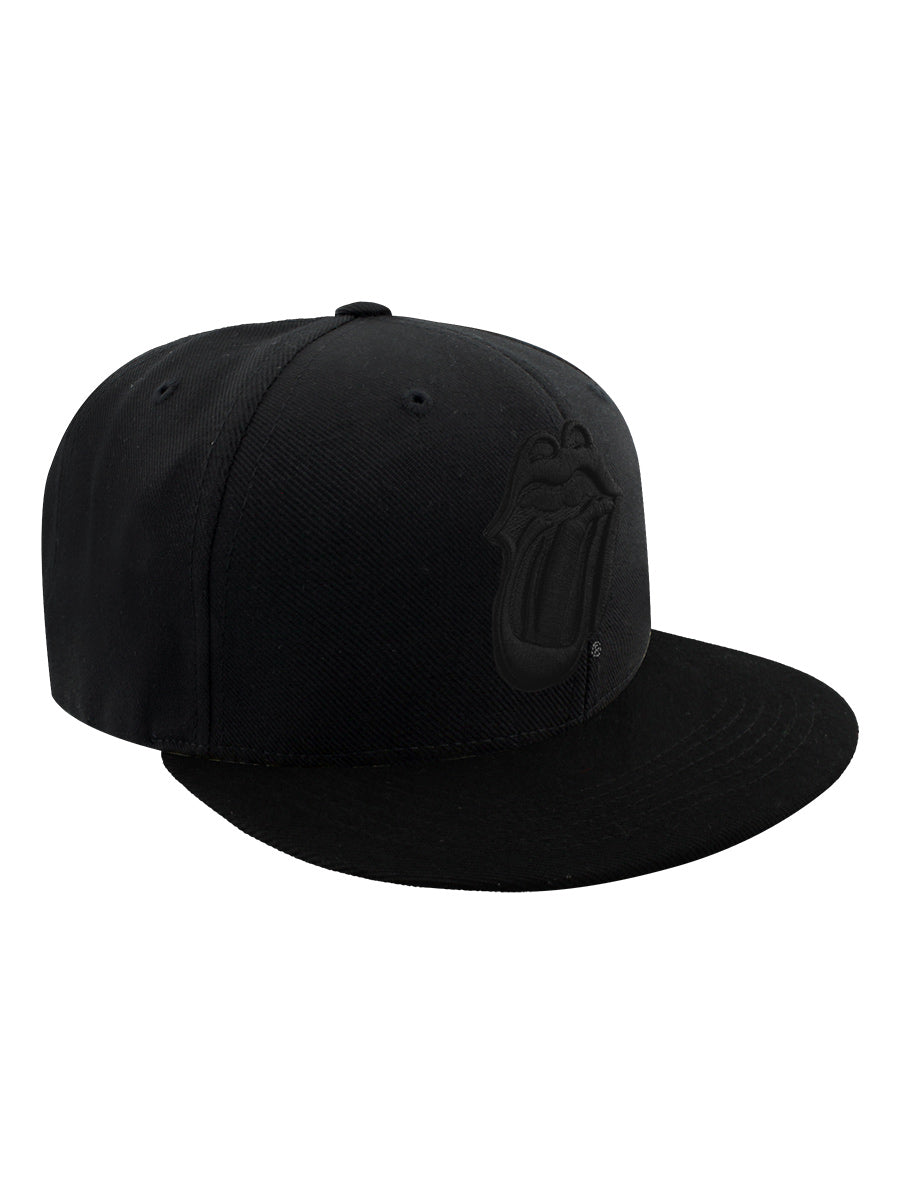 Rolling Stones Classic Tongue Black Snapback Cap