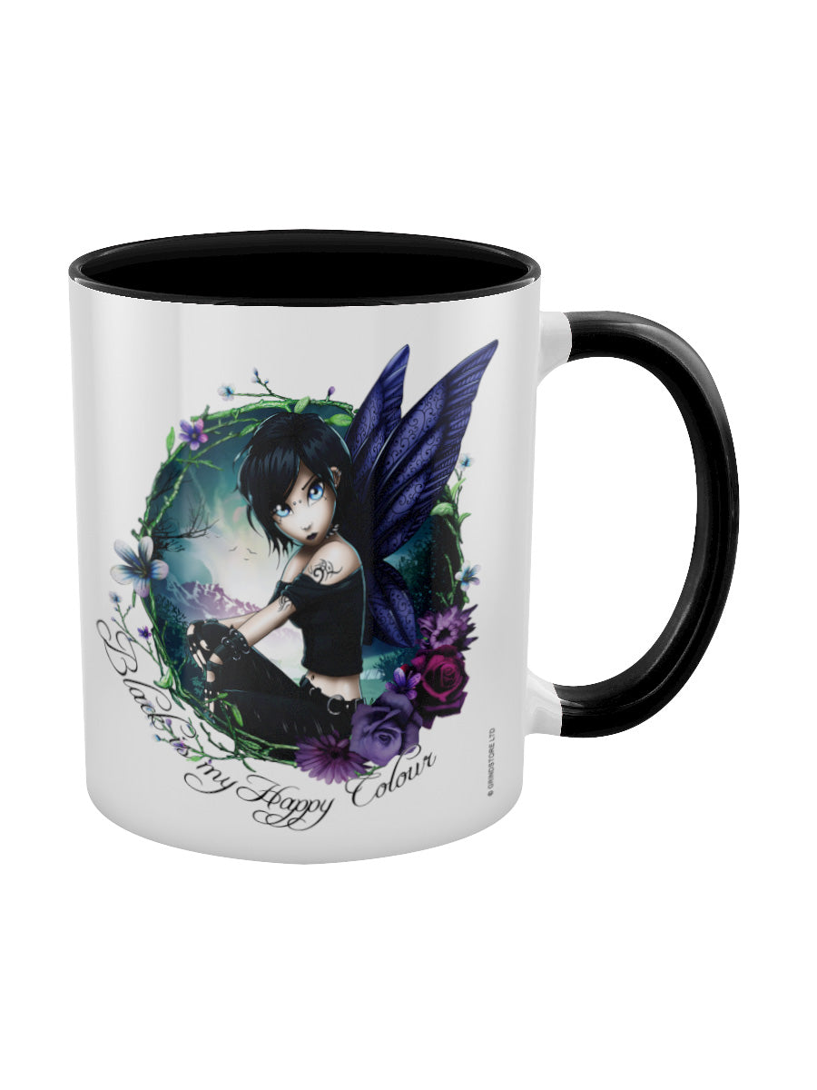 Hexxie Paige Black Is My Happy Colour Black Inner 2-Tone Mug