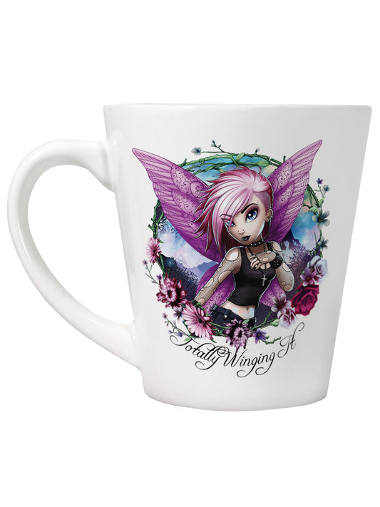 Hexxie Violet Totally Winging It Latte Mug