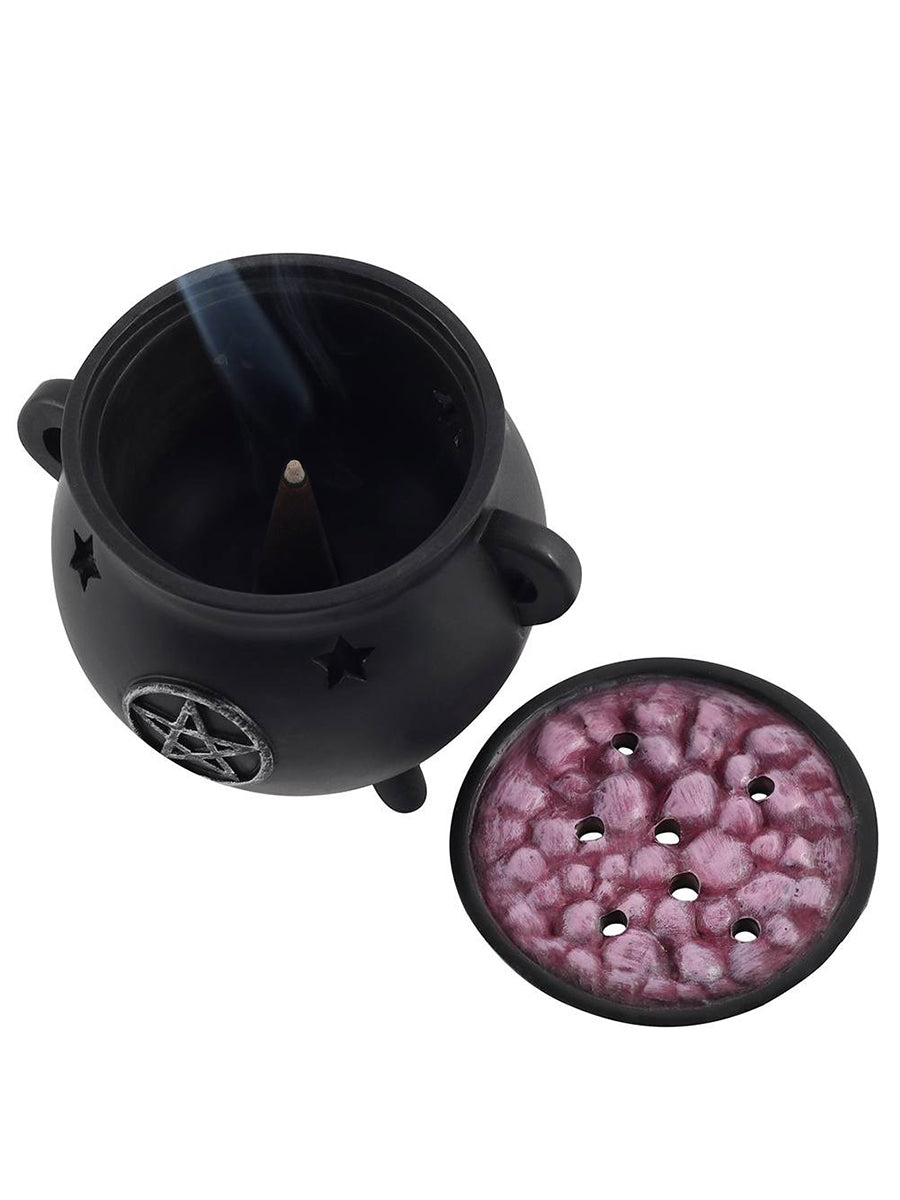 Pentagram Cauldron Incense Cone Burner