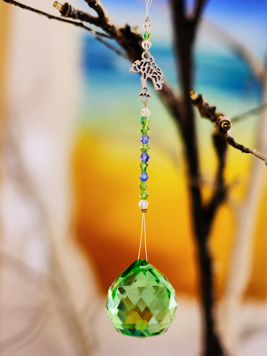 Tree Of Life Hanging Crystal Decoration