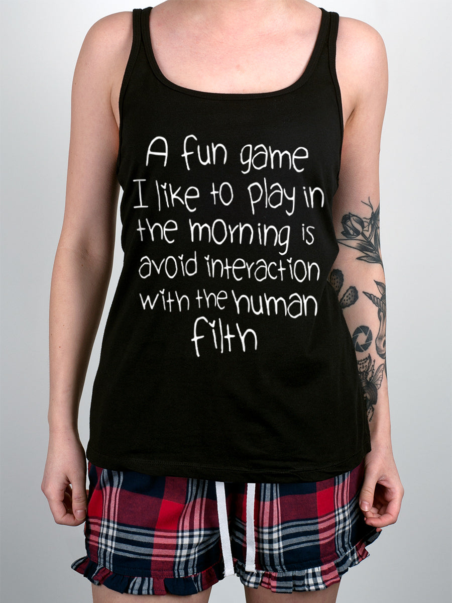 A Fun Game To Play In The Morning Ladies Short Pyjama Set